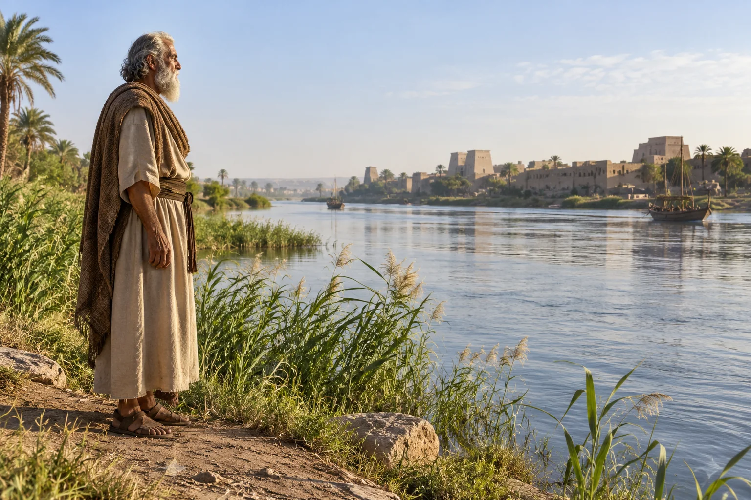Beeld bij Daniel 10: Aan de rivier Hiddekel