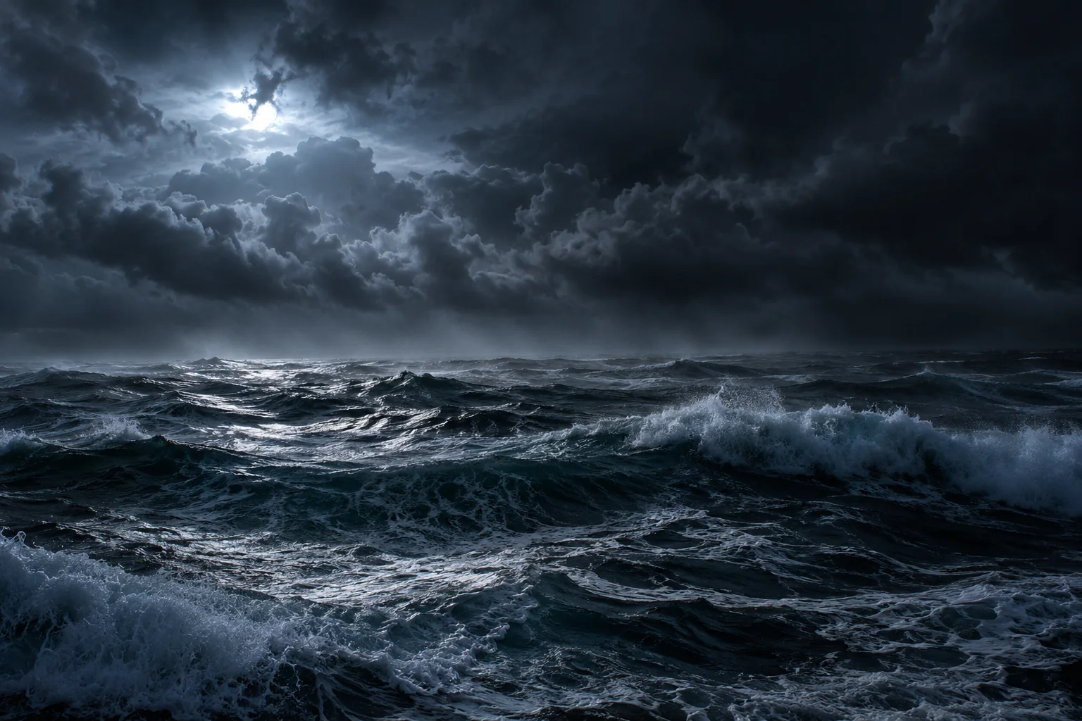 Beeld bij Daniel 7: Vier winden over de grote zee
