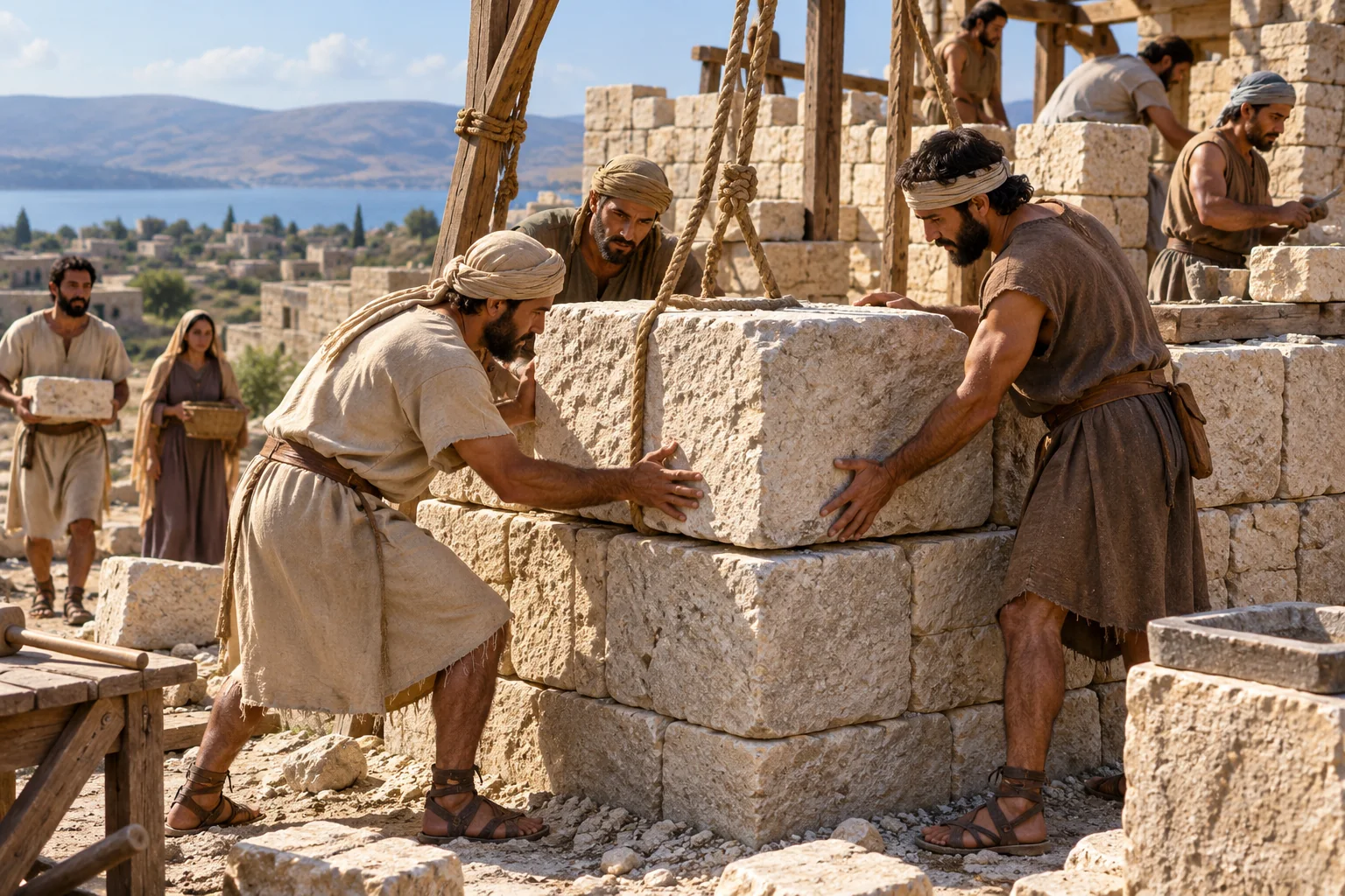 Beeld bij Efeziers 2: Christus als hoeksteen