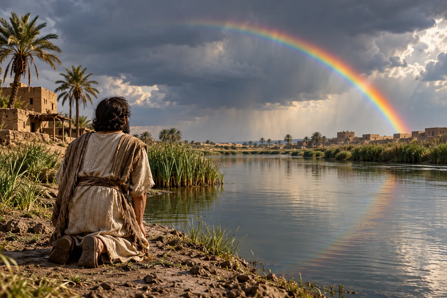 Beeld bij Ezechiel 1: De boog in de regenwolk