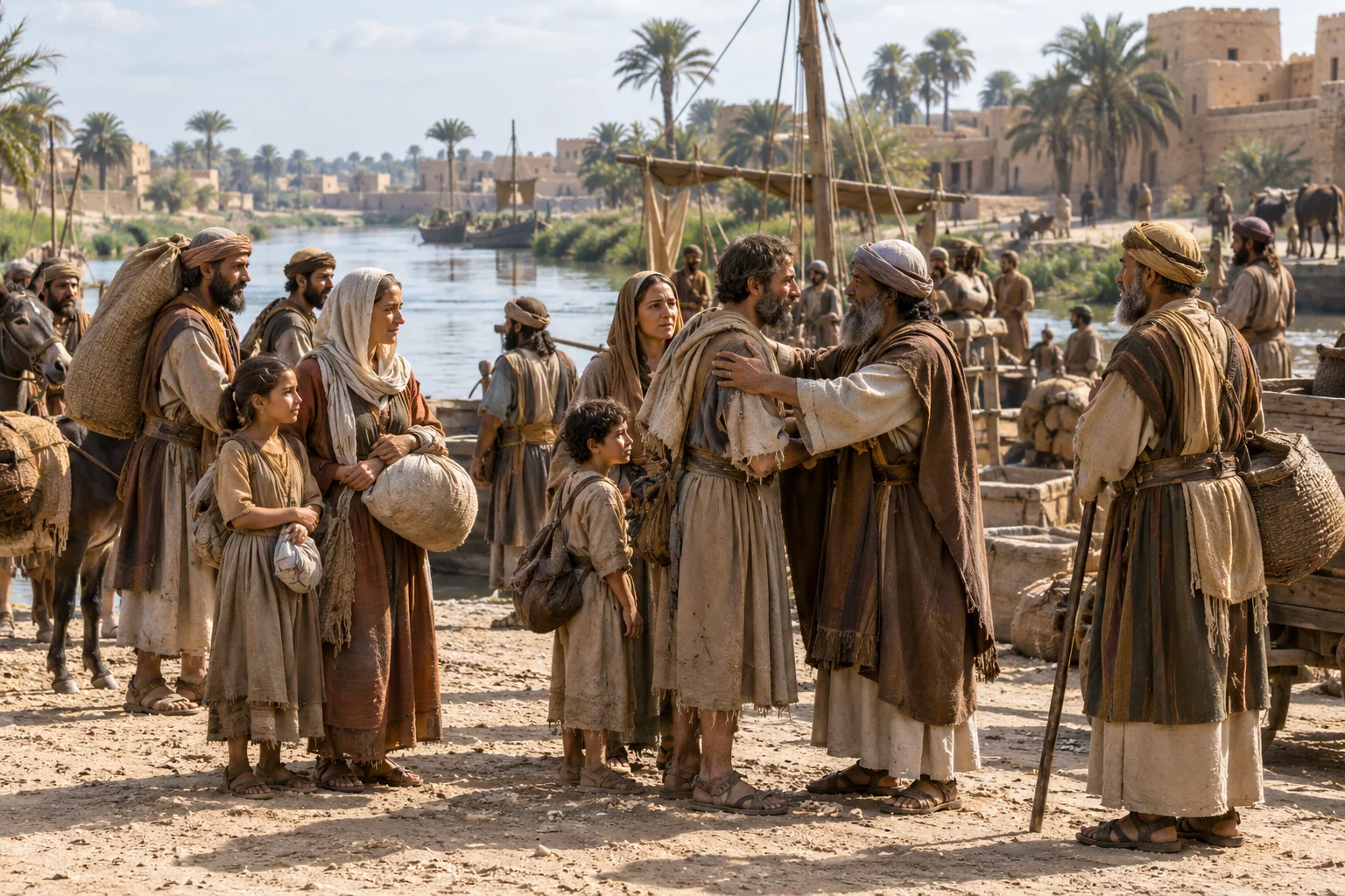 Beeld bij Ezechiel 14: Een overblijfsel komt aan