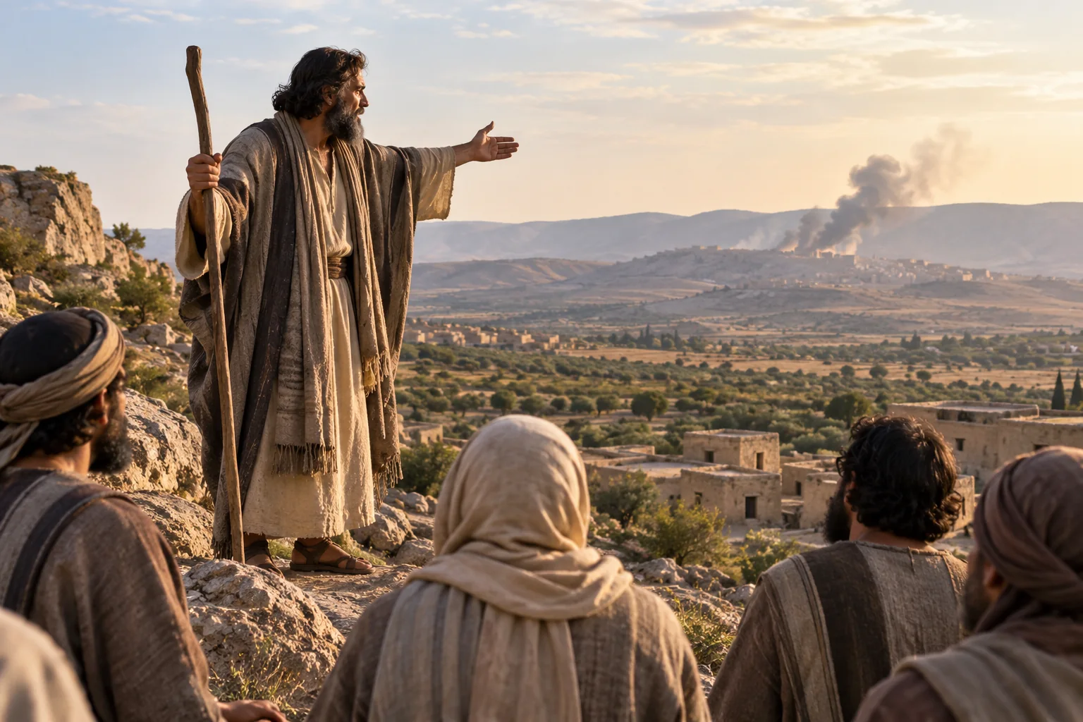 Beeld bij Ezechiel 6: De bergen van Israël