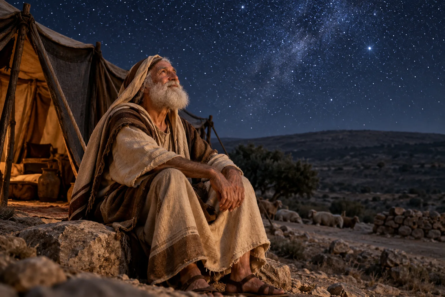 Beeld bij Galaten 3: Abraham vertrouwde God