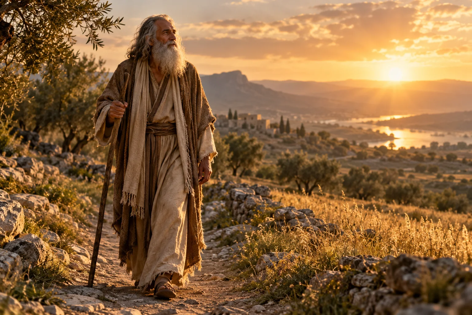 Beeld bij Genesis 5: henoch wandelt