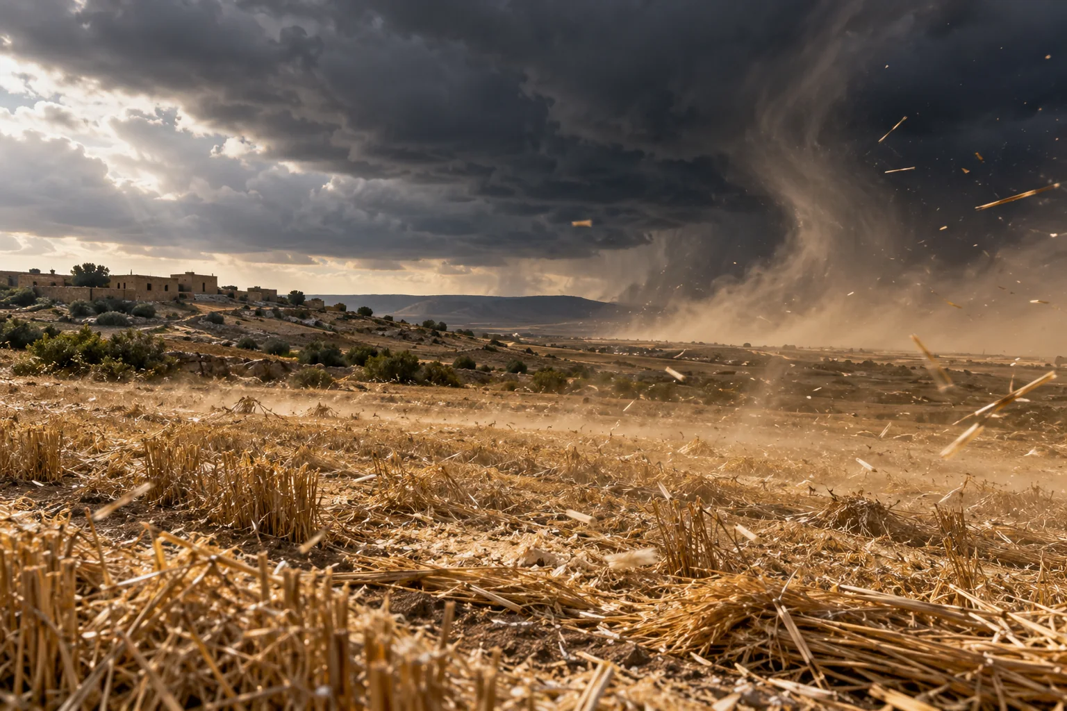 Beeld bij Hosea 8: Wind zaaien en storm oogsten