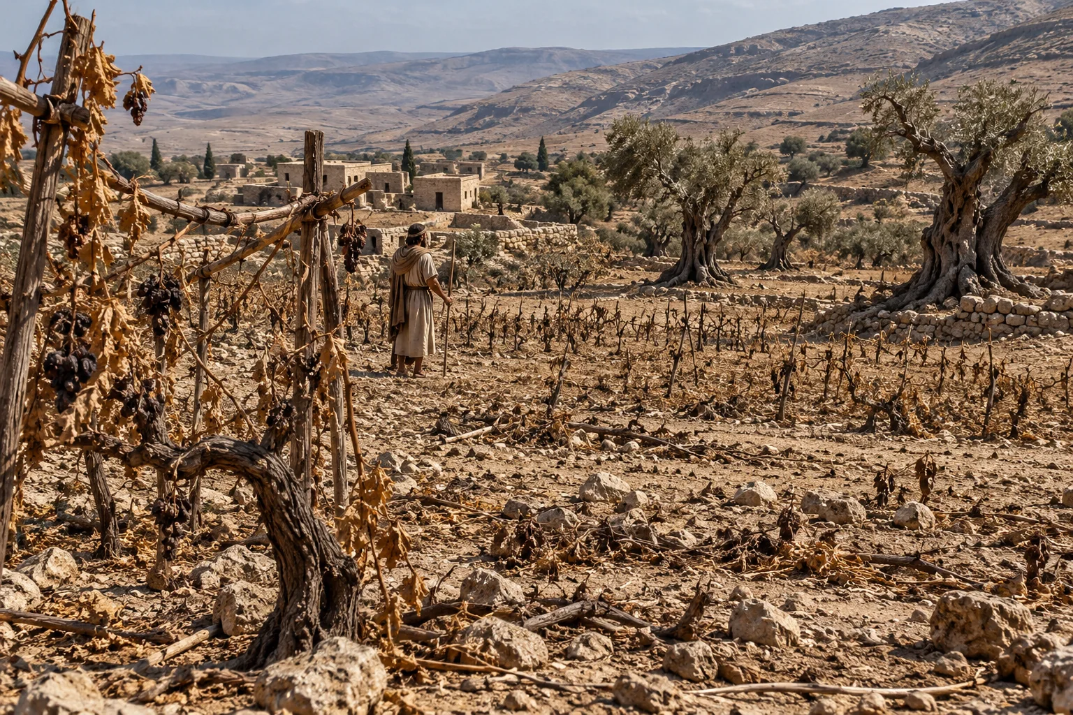 Beeld bij Joel 1: Het verwoeste veld