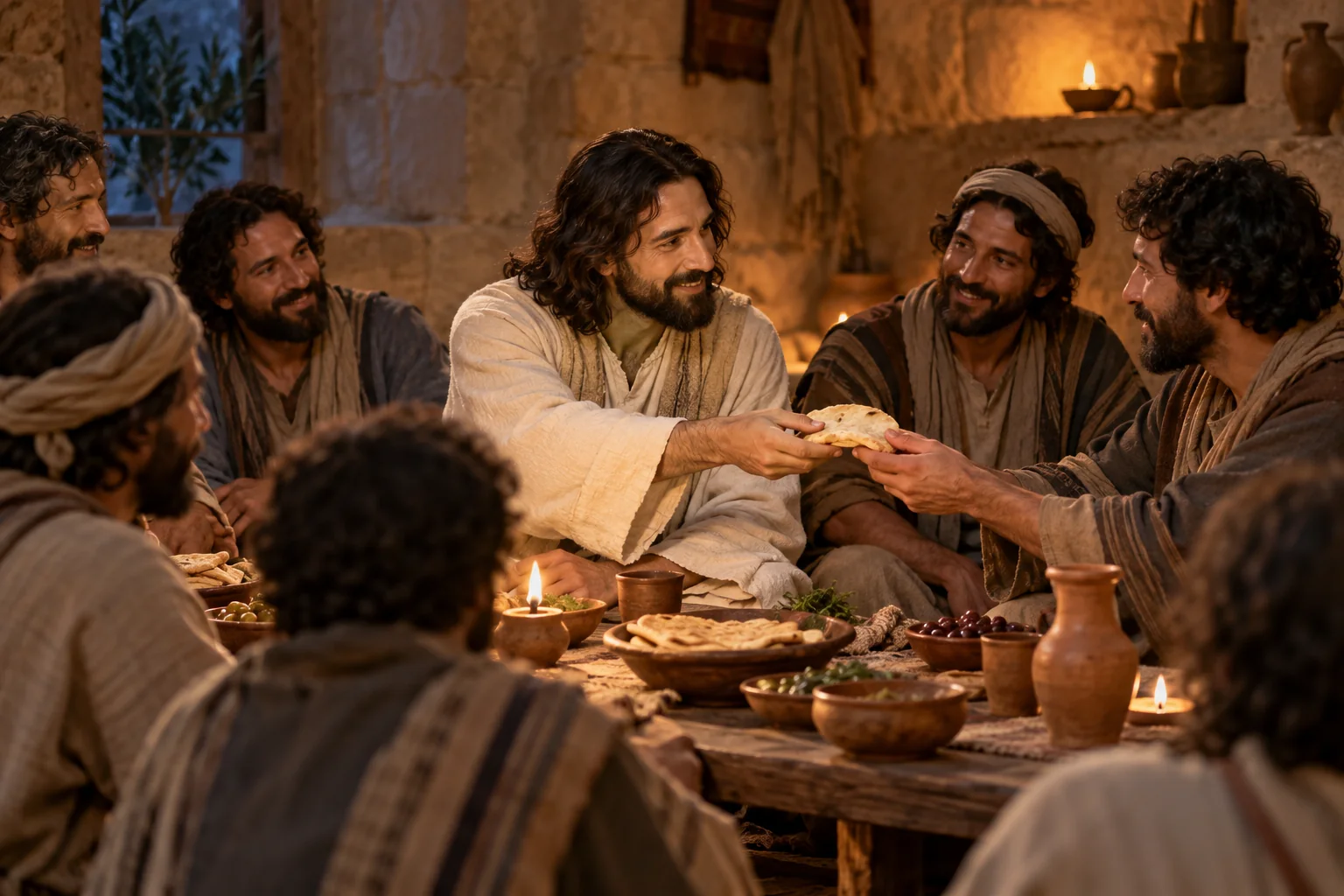Beeld bij Johannes 13: Heb elkaar lief
