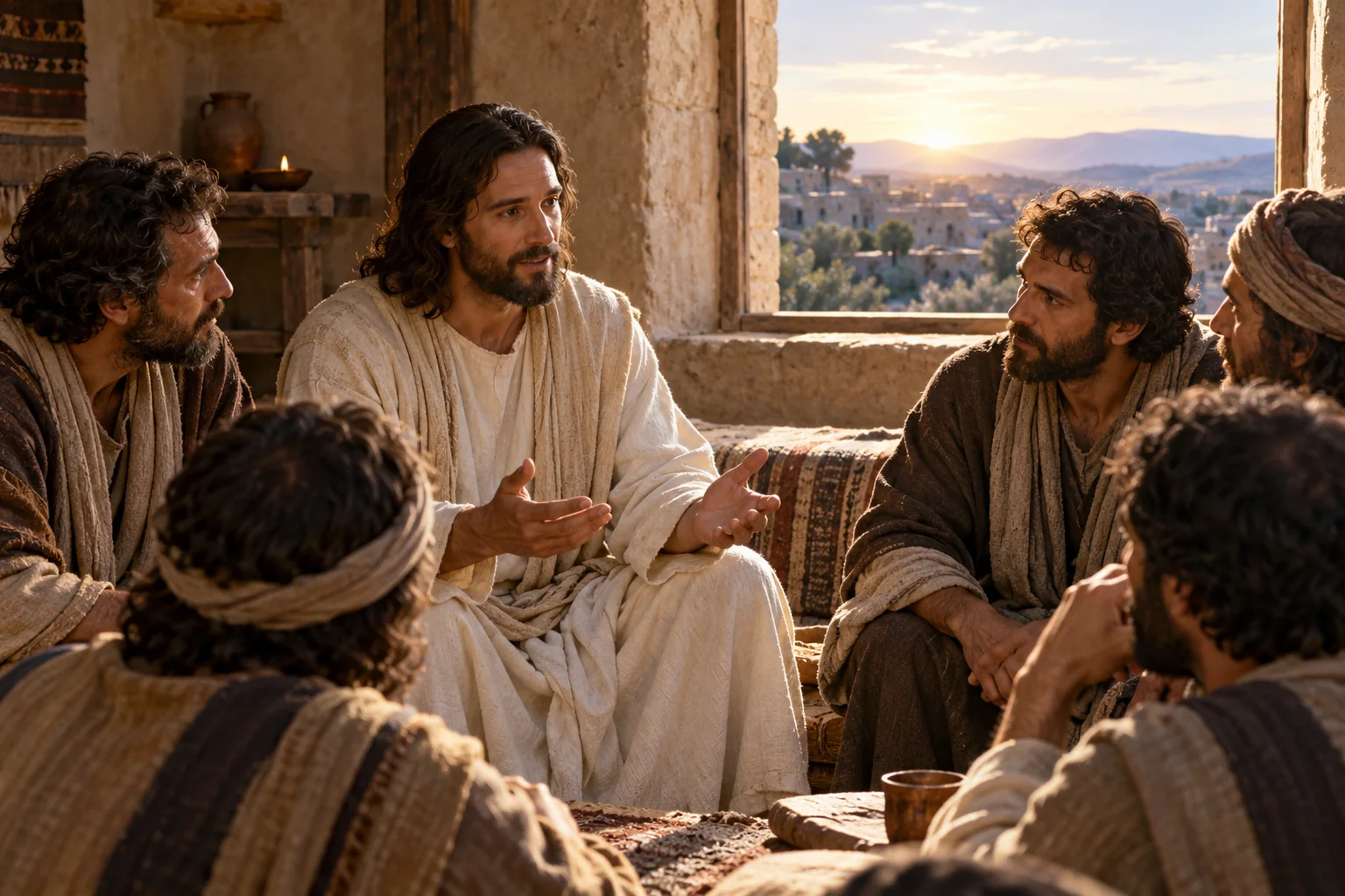 Beeld bij Johannes 16: Houd moed