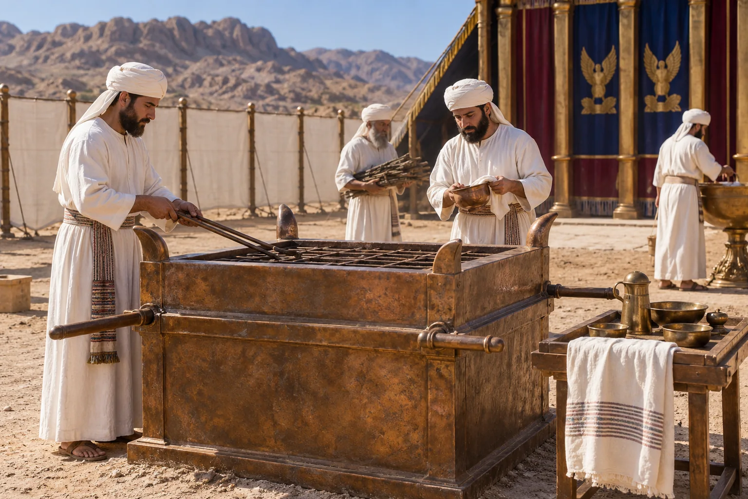 Beeld bij Leviticus 21: De priesters dienen in heiligheid