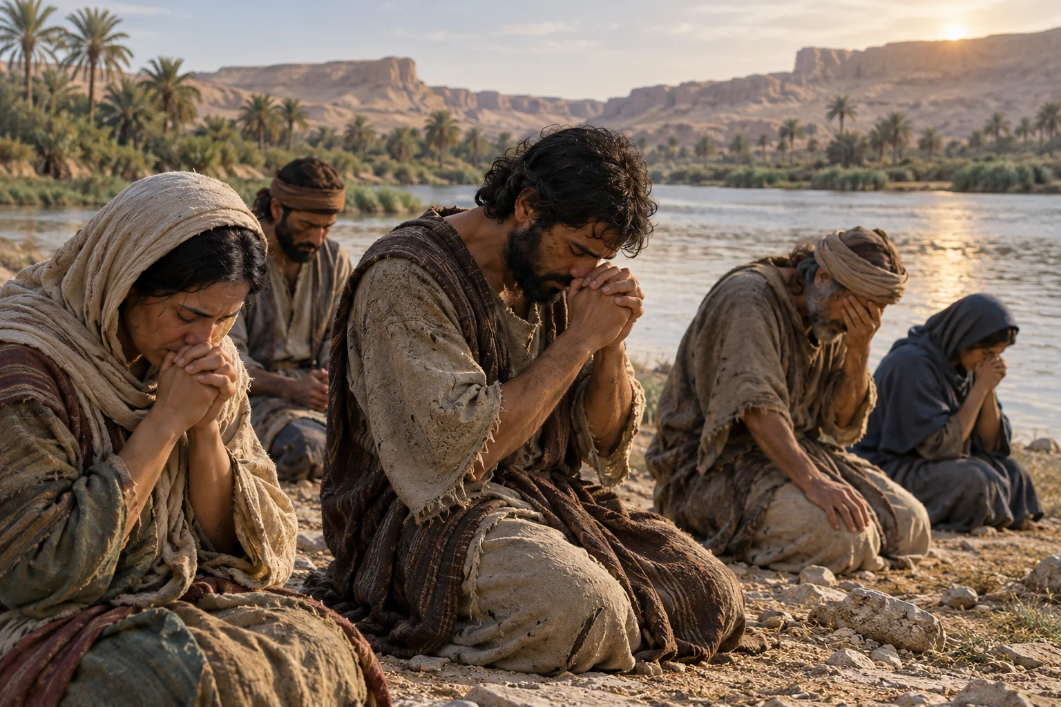 Beeld bij Leviticus 26: Het volk belijdt zijn ongerechtigheid