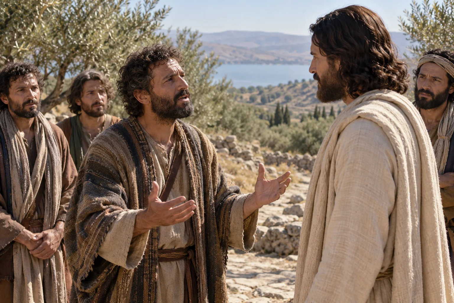 Beeld bij Markus 8: Petrus belijdt de Christus