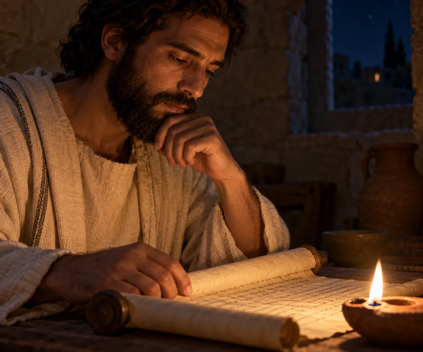 Beeld bij Psalmen 1: Dag en nacht nadenken over Gods wet