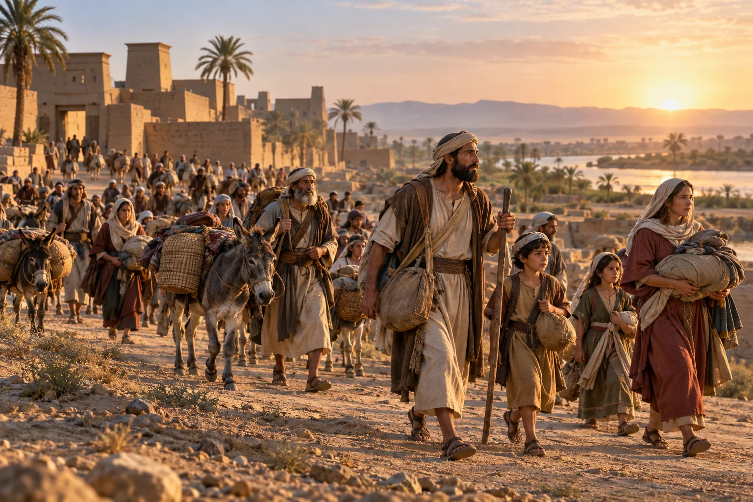 Beeld bij Psalmen 114: Israël trekt uit Egypte