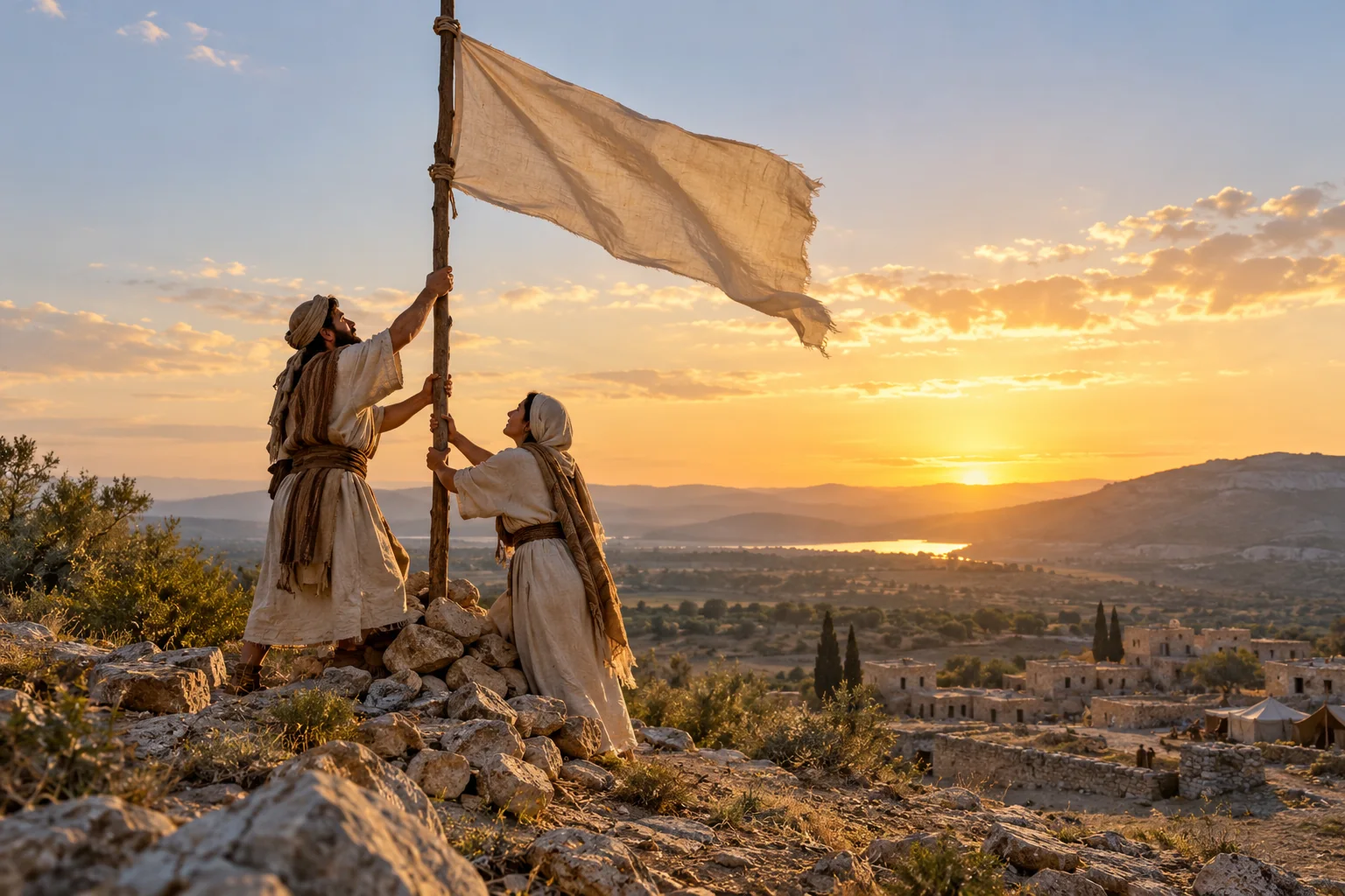 Beeld bij Psalmen 60: Een vlag hijsen voor de waarheid