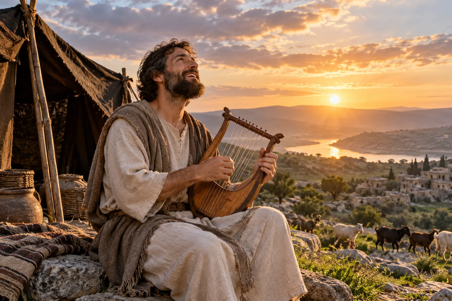 Beeld bij Psalmen 69: Gods naam prijzen met een danklied