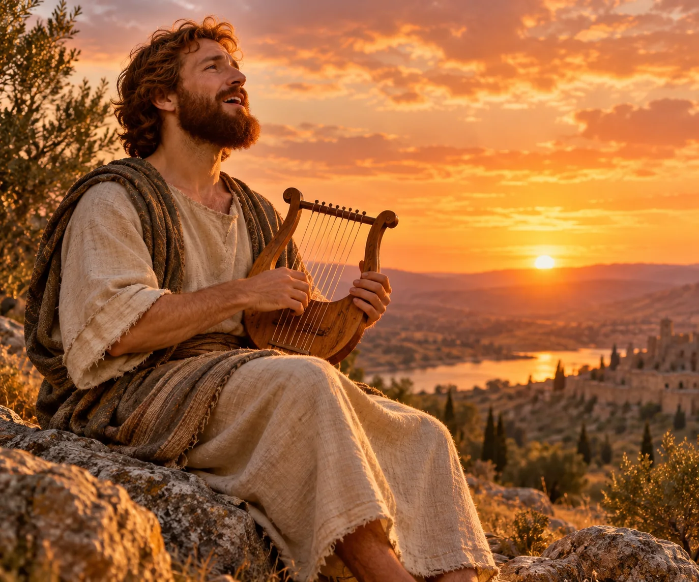Beeld bij Psalmen 7: David zingt over Gods gerechtigheid