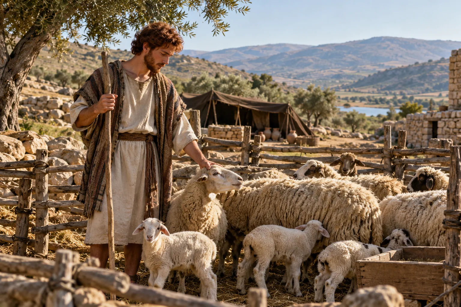 Beeld bij Psalmen 78: David wordt bij de schapen vandaan geroepen