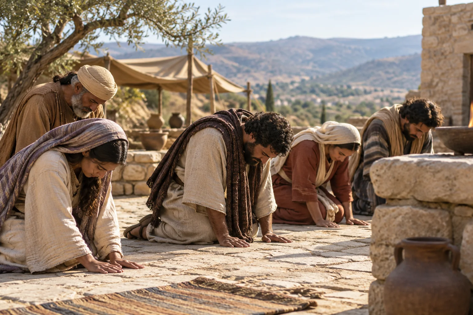 Beeld bij Psalmen 86: Alle volken komen om God te eren