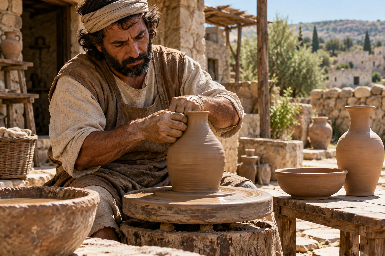 Beeld bij Romeinen 9: De pottenbakker en de klei