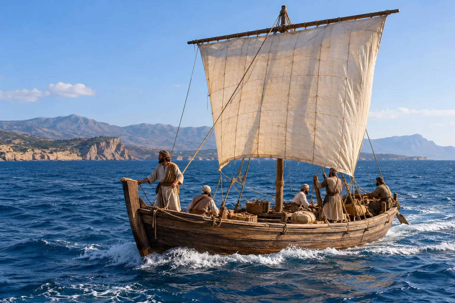 Beeld bij Spreuken 30: De wonderlijke weg van het schip